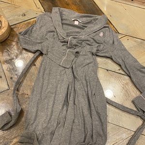 Victoria secret grey & pink shirt small bath robe